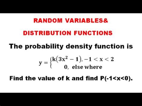 Btechmathshub Continuous Probability Distribution Problem Random