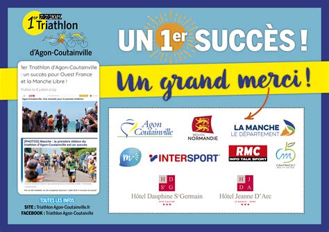 Sponsors Triathlon D Agon Coutainville Dimanche Juin