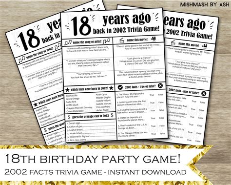 18th Birthday Party Games Birthday Party Games for Teens | Etsy