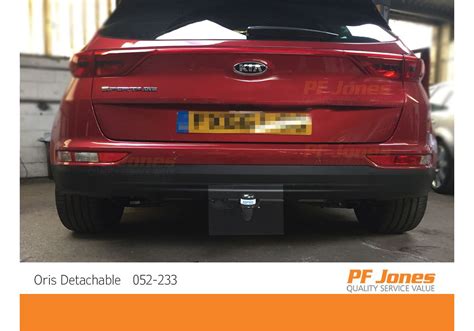 Kia Sportage SUV 2015 2018 Oris Detachable Towbar