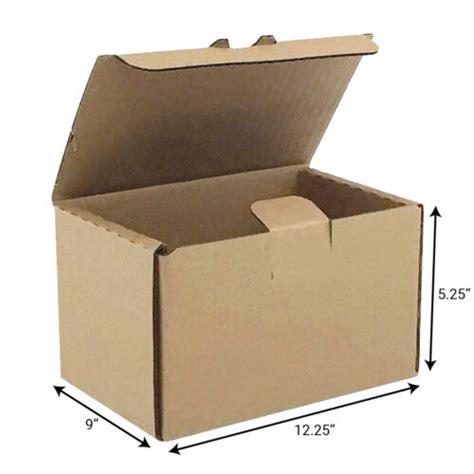 12 1 4 X 9 1 4 X 5 1 4 4 Corrugated Tuck It Shipping Box Kraft