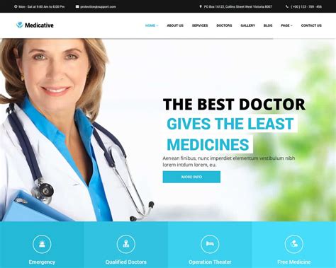 20 Best Medical Hospital And Clinic Website Templates 2019 TemplateMag