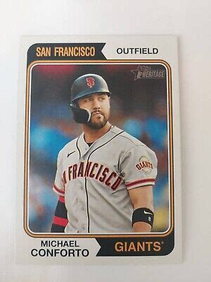 2023 Topps Heritage 543 Michael Conforto San Francisco Giants EBay