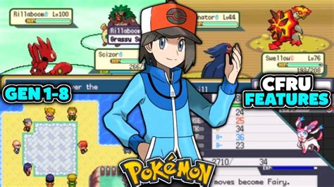 New Completed Pokemon Gba Rom Hack With Gen Exp All Cfru Features