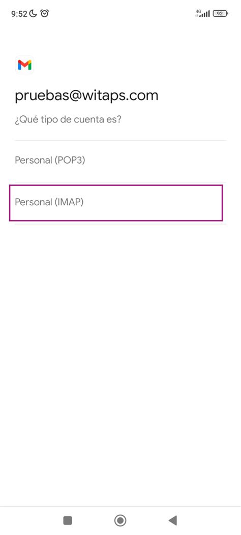 Configurar Email Corporativo En La App De Gmail En Android Witaps
