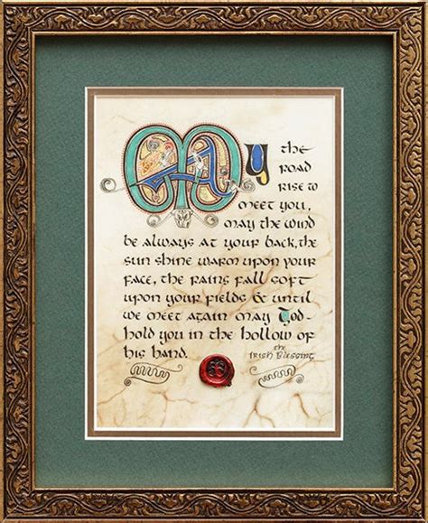Irish Blessing Framed Print The Counties Of Ireland