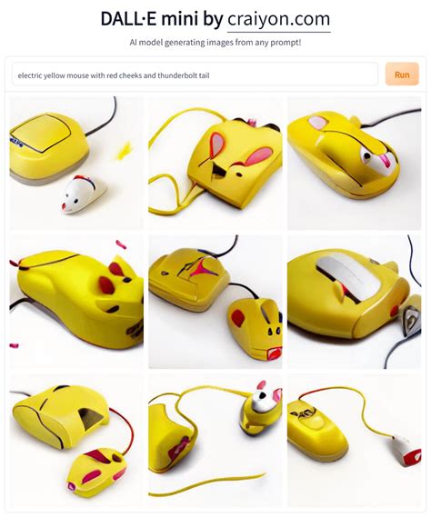 Electric Yellow Mouse With Red Cheeks And Thunderbolt Tail Rweirddalle