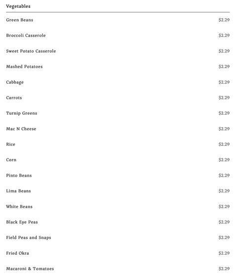 Jackson's Cafeteria Gastonia, NC Menu (Updated: February 2024)