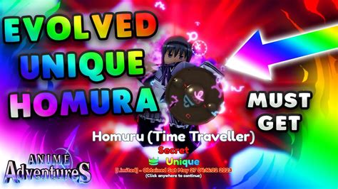 SHOWCASE MAX LEVEL EVOLVED UNIQUE HOMURU TIME TRAVEL IS SUPER META