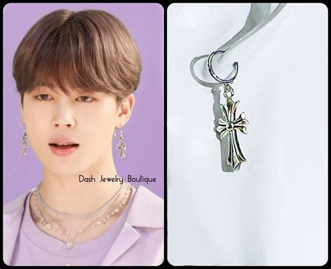 Bts Jimin Inspired Earrings Bts Jimin Style Earrings Bts Etsy Canada