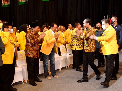 FOTO Presiden Jokowi Hadiri Puncak Peringatan HUT Ke 58 Partai Golkar