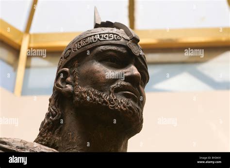 Sculpture Of A Soldier Khojand Tajikistan Central Asia Stock Photo