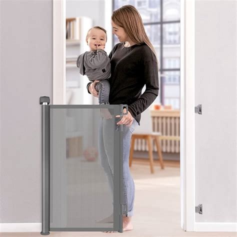 Retractable Baby Gate Weguard Baby Proof Mesh Gate For