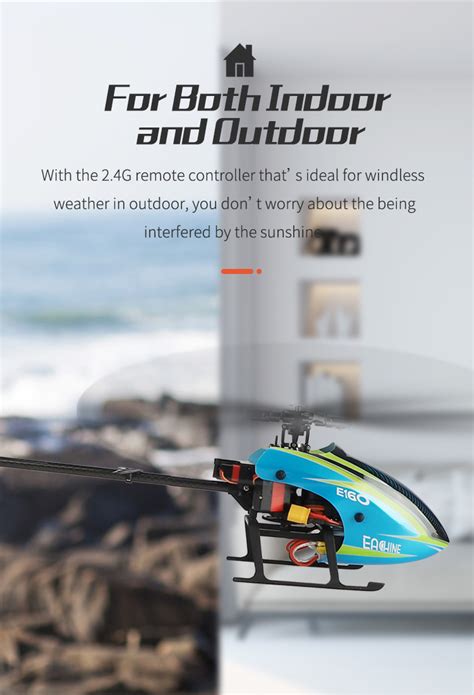 Eachine E V Ch Dual Brushless D G System Flybarless Rc Helicopter