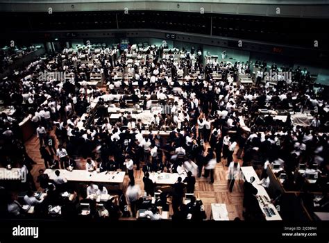 Interiors Of Tokyo Stock Exchange Tokyo Japan Stock Photo Alamy