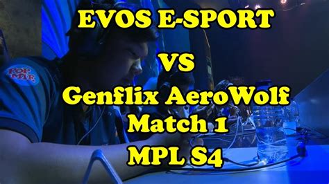 Mpl Id S Evos Vs Genflix Aerowolf Match Youtube