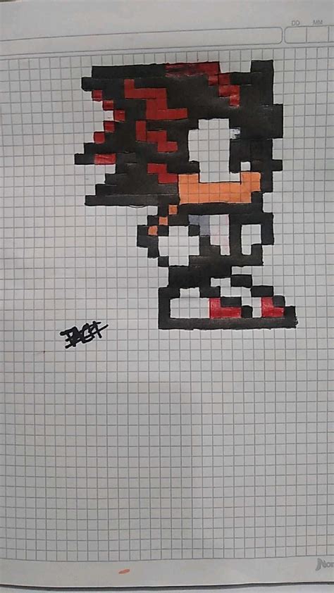 Shadow Pixel Art Grid