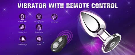 Kismloit Vibrating Anal Plug Anal Toys Butt Plug With 10 Modes Remote Control Vibrator Male