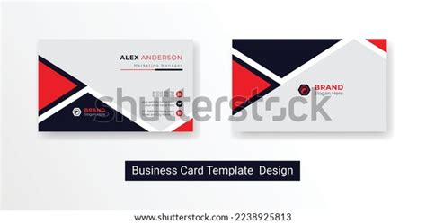 Modern Professional Business Card Company Logo Stock Vector (Royalty ...