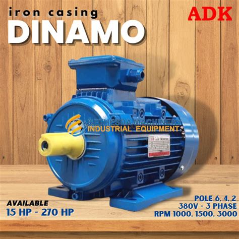 jual elektro motor  hp  hp  hp dinamo  pole rpm   hp