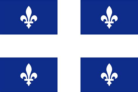 flag of Quebec Canada - Openclipart