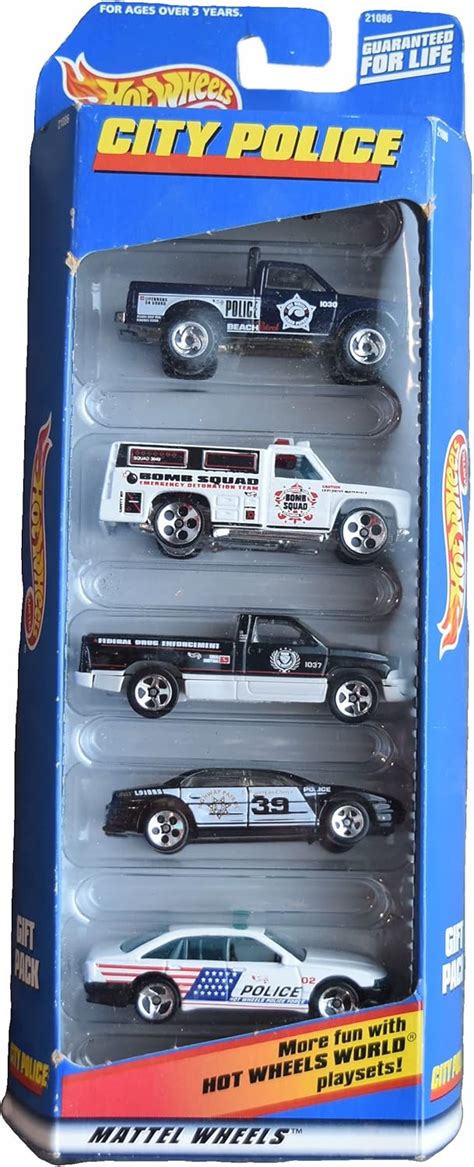 Amazon.com: Hot Wheels City Police 5 Pack : Toys & Games