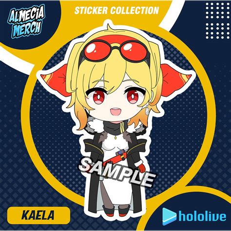 Jual Sticker Kaela Kovalskia Hololive Id Stiker Vtuber Kaela Shopee