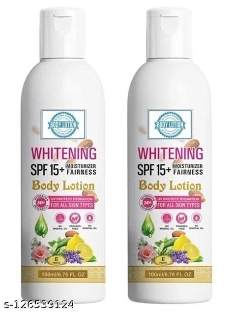 Whitening Body Lotion On SPF15+ Skin Lighten & Brightening Body Lotion ...