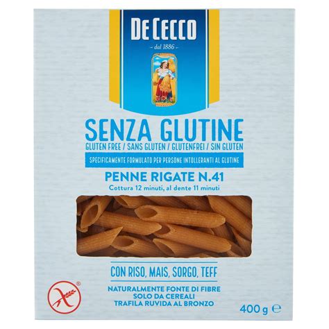 Penne Rigate N Senza Glutine De Cecco Gr L Ecommerce Secondo