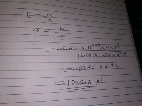 A Sample Of H Atoms In Ground State Is Exposed To Electromagnetic