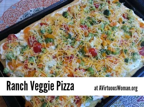 The 30 Best Ideas For Veggie Pizza Appetizer With Hidden Valley Ranch