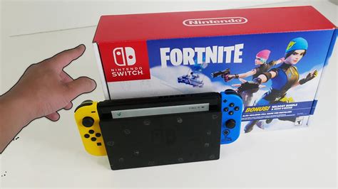 Nintendo Switch Fortnite Wild Cat Console Bundle Unboxing YouTube