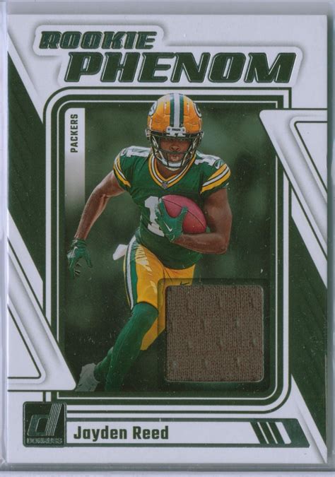 Jayden Reed Ungraded Panini Donruss Rookie Phenom Jerseys