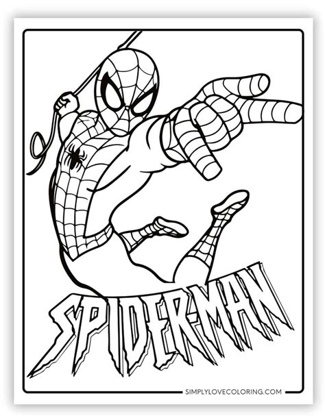 Free Spiderman coloring pages are great for educational activities for ...