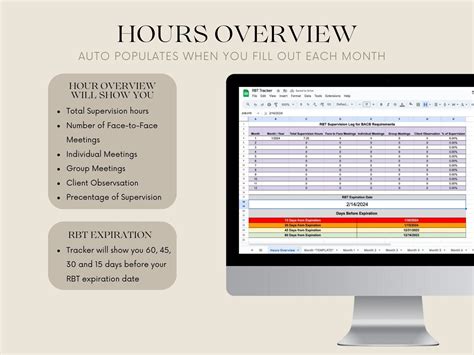 Rbt Supervision Tracker Rbt Supervision Log Registered Behavior