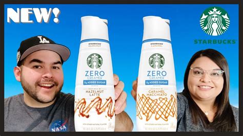 New Starbucks Zero Sugar Creamers Zero Sugar Hazelnut Latte Zero