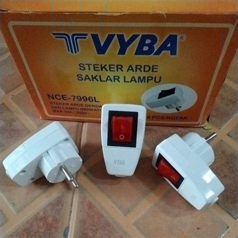 Jual Vyba Steker Lampu Steker Saklar Lampu Colokan Pompa Switch Di