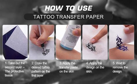 Stencil Tatouage Transfert Rayyl Feuilles De Papier Carbone A