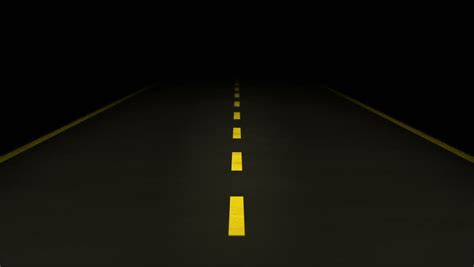 Yellow Road Lines Loop By Night Stock Footage Video 4707491 - Shutterstock