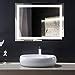 Bhbl X In Horizontal Led Lighted Bathroom Silvered Mirror With