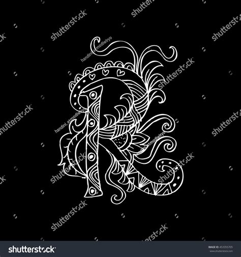 Zentangle Stylized Alphabet Lace Letter R Stock Vector Royalty Free