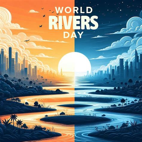 Premium PSD World Rivers Day Creative Banner Design Template