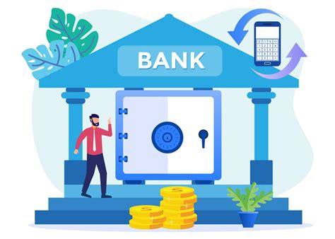 Illustration Vector Graphic Cartoon Character Of Bank 5908148 Vector