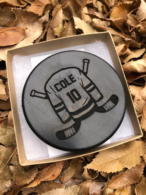 Hockey Puck Engraved Hockey Puck Personalized Hockey T Sport