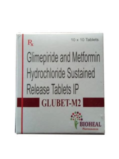 Glimepiride Metformin Hydrochloride Sustained Release Tablets Ip At Rs