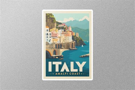 Vintage Italy Travel Sticker Etsy