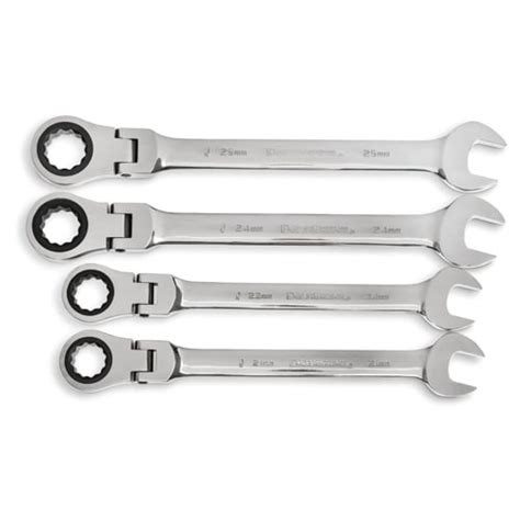 Gearwrench Tools 9903D 4 Pc 72 Tooth 12 Point Flex Head Ratcheting