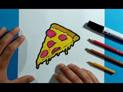 Como Dibujar Un Trozo De Pizza Paso A Paso How To Draw A Piece Of