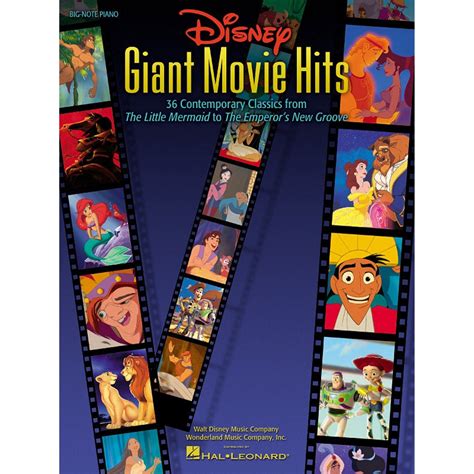 Disney Giant Movie Hits Big Note Songbook