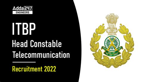 ITBP Head Constable Telecommunication Recruitment 2022 Notification Out